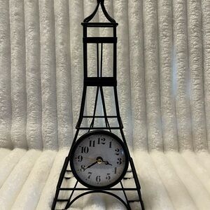 Black Eiffel Tower Clock